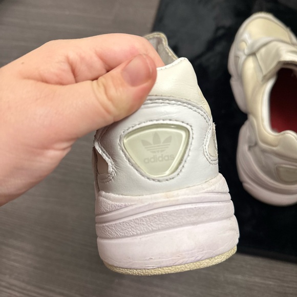 Adidas Falcon RX Triple White size 8 women great condition only worn a few times - Picture 5 of 11